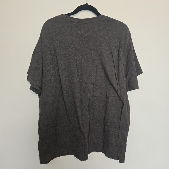 Holiday Time Charcoal Tee with Red and Green Print - Picture 2 of 3